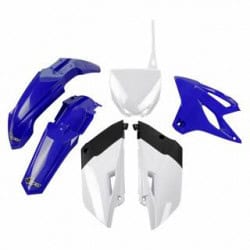 Kit Plastique UFO Bleu/Blanc pour Moto Yamaha YZ85 (15-21)