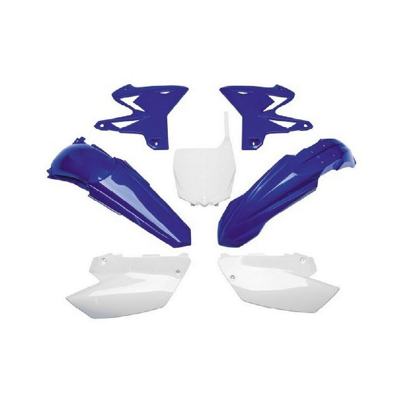 Kit Plastique UFO Bleu/Blanc pour Moto Yamaha YZ125 (03-14)