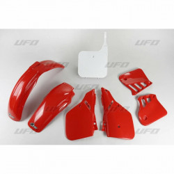 Kit Plastique UFO Rouge/Blanc pour Moto Honda CR125R (87-88)