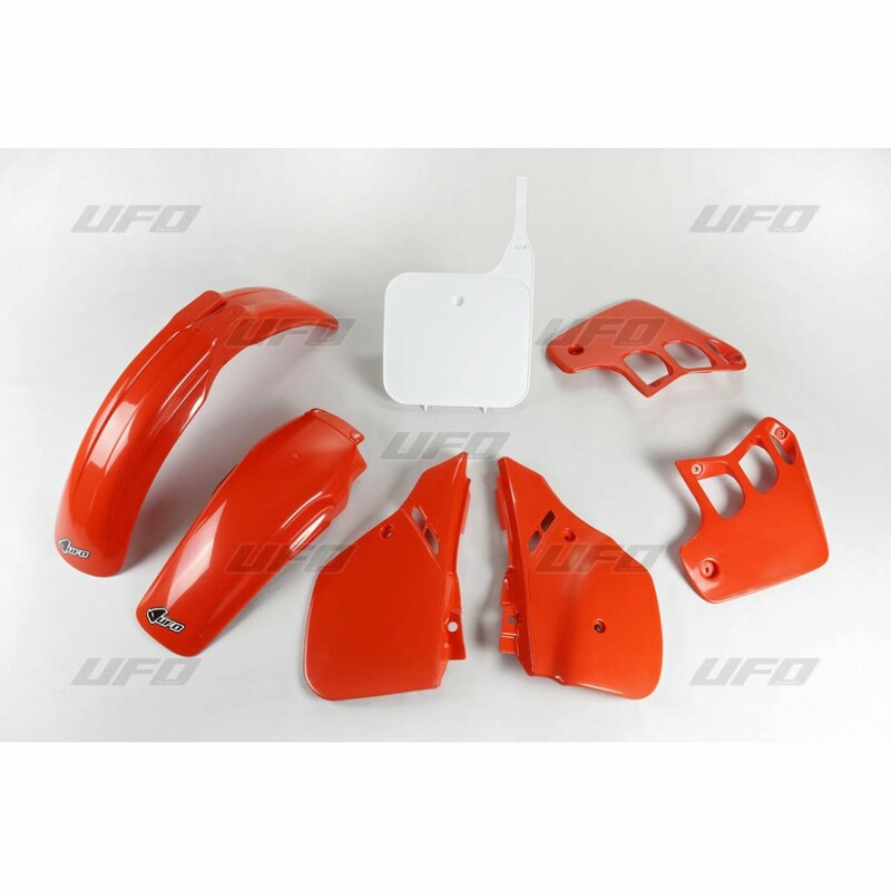Kit Plastique UFO Rouge/Blanc pour Moto Honda CR125R (89-90)