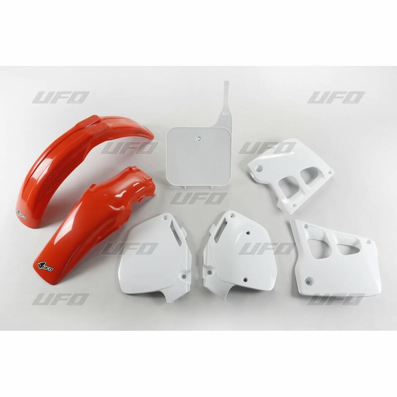 Kit Plastique UFO Rouge/Blanc pour Moto Honda CR125R (91-92)
