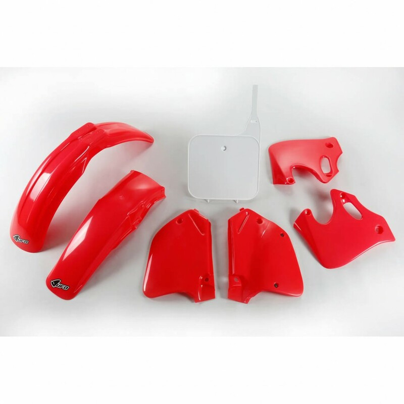 Kit Plastique UFO Rouge/Blanc pour Moto Honda CR125R (93-94)