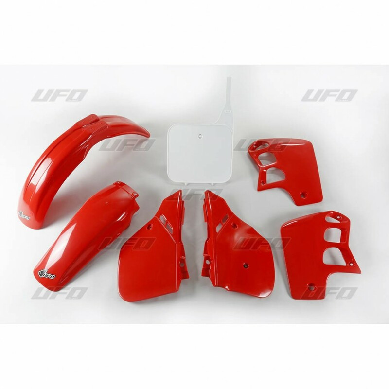 Kit Plastique UFO Rouge/Blanc pour Moto Honda CR500R (89-90)