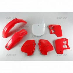 Kit Plastique UFO Rouge/Blanc pour Moto Honda CR500R (91-94)