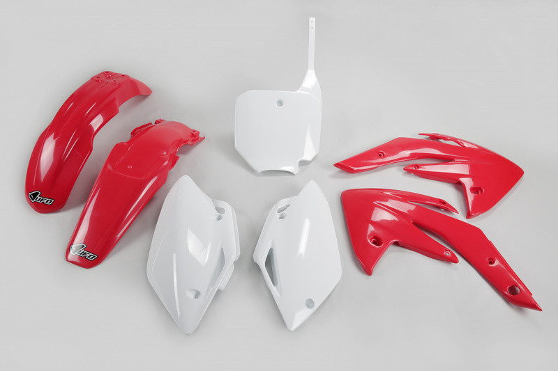 Kit Plastique UFO Rouge/Blanc pour Moto Honda CRF150R (07-22)