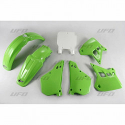 Kit Plastique UFO Vert/Blanc pour Moto Kawasaki KX250 (90-91)