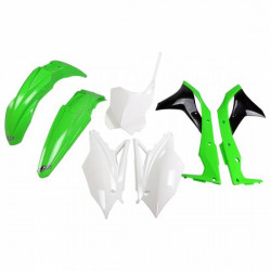 Kit Plastique UFO Vert/Blanc pour Moto Kawasaki KX250F (18-20)