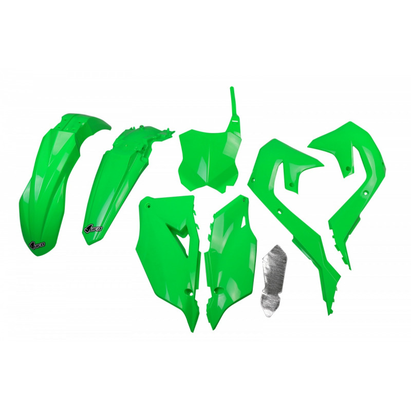 Kit Plastique UFO Vert Fluo pour Moto Kawasaki KX250 (21-22) Kit Plastique UFO Vert Fluo pour Moto Kawasaki KX250 (21-22)