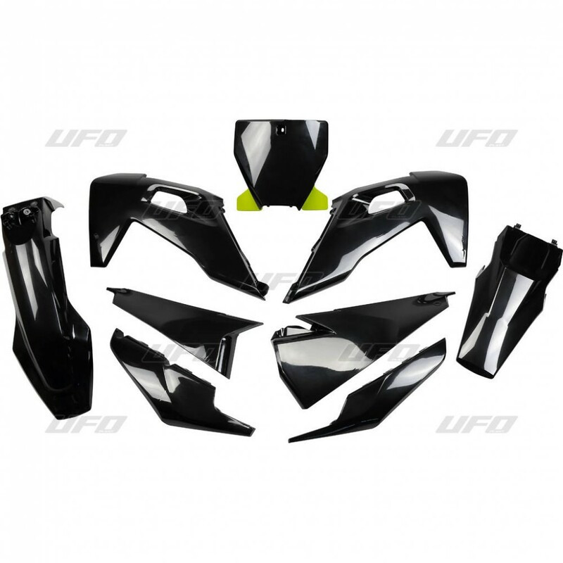 Kit Plastique UFO Noir pour Moto Husqvarna TC125 (19-22)