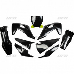 Kit Plastique UFO Noir pour Moto Husqvarna FC250/350/450 (19-22)
