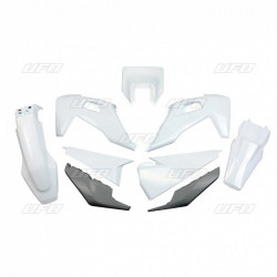 Kit Plastique UFO Blanc pour Moto Husqvarna FE250, FE350, FE450, FE501 (20-22)