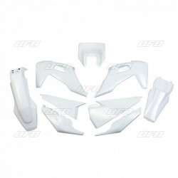 Kit Plastique UFO Blanc pour Moto Husqvarna TE150I, TE250I, TE300I (20-22)