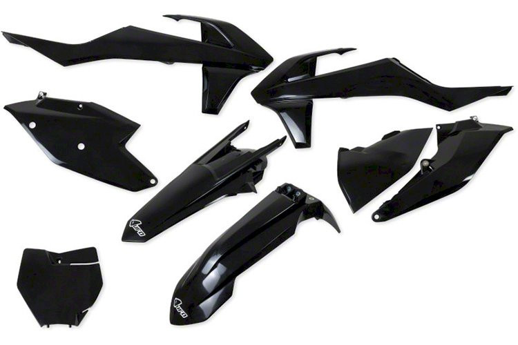 Kit Plastique UFO Noir pour Moto KTM SX-F250 (16-18) SX-F350 (16-18) SX-F450 (16-18)