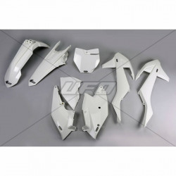 Kit Plastique UFO Blanc pour Moto SX-F250 (16-18) SX-F350 (16-18) SX-F450 (16-18)