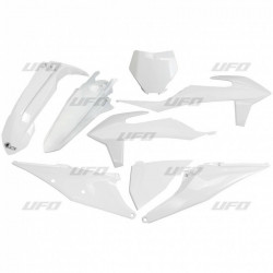 Kit Plastique UFO Blanc pour Moto KTM SX-F250 (16-18) SX-F350 (16-18) SX-F450 (16-18)