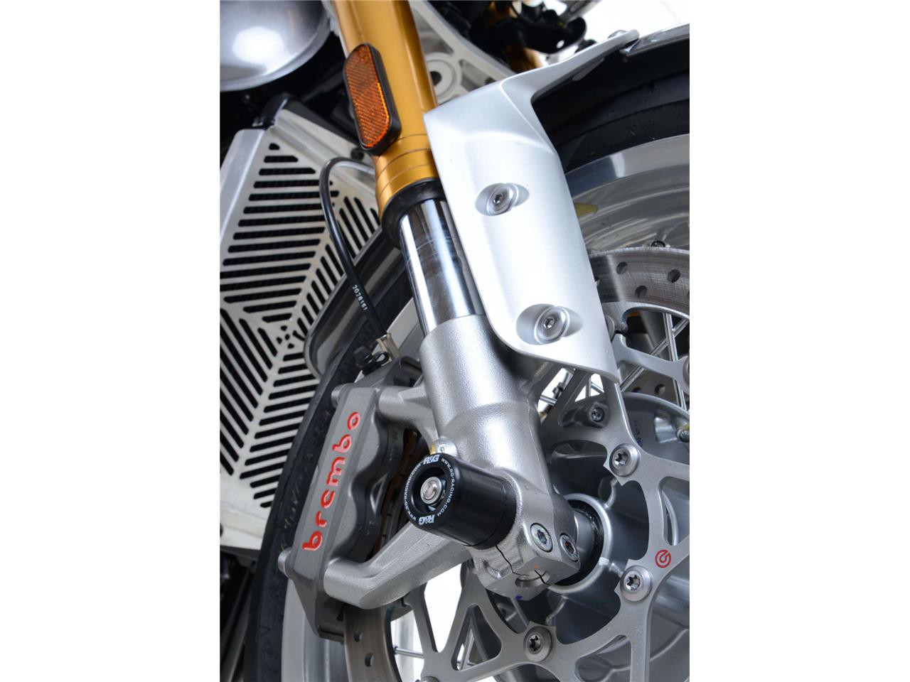 Roulettes de protection de fourche R&G pour 1200 Speed Twin (19-20) - FP0188BK
