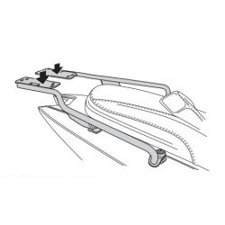 Support Top Case Scooter pour Wottan Storm S 300 (2022)