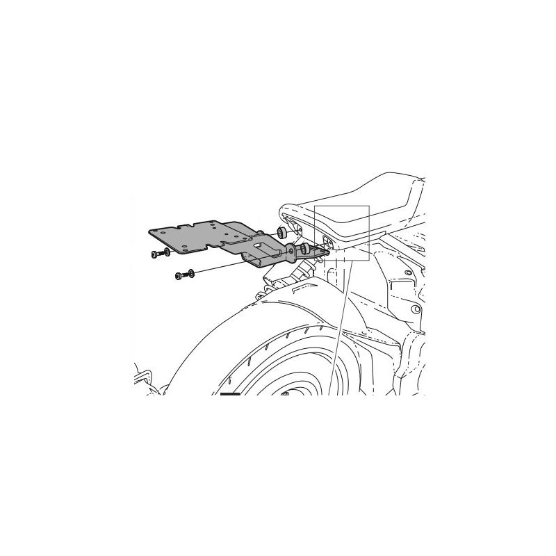 Support Top Case Scooter pour BMW CE 04 (22-23)