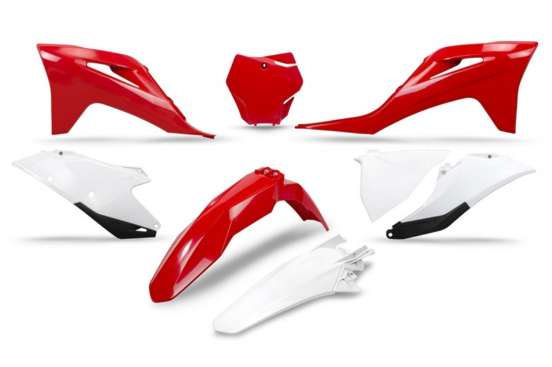 Kit Plastique UFO Rouge/Blanc pour Moto Gas-Gas MC125 (21-22)