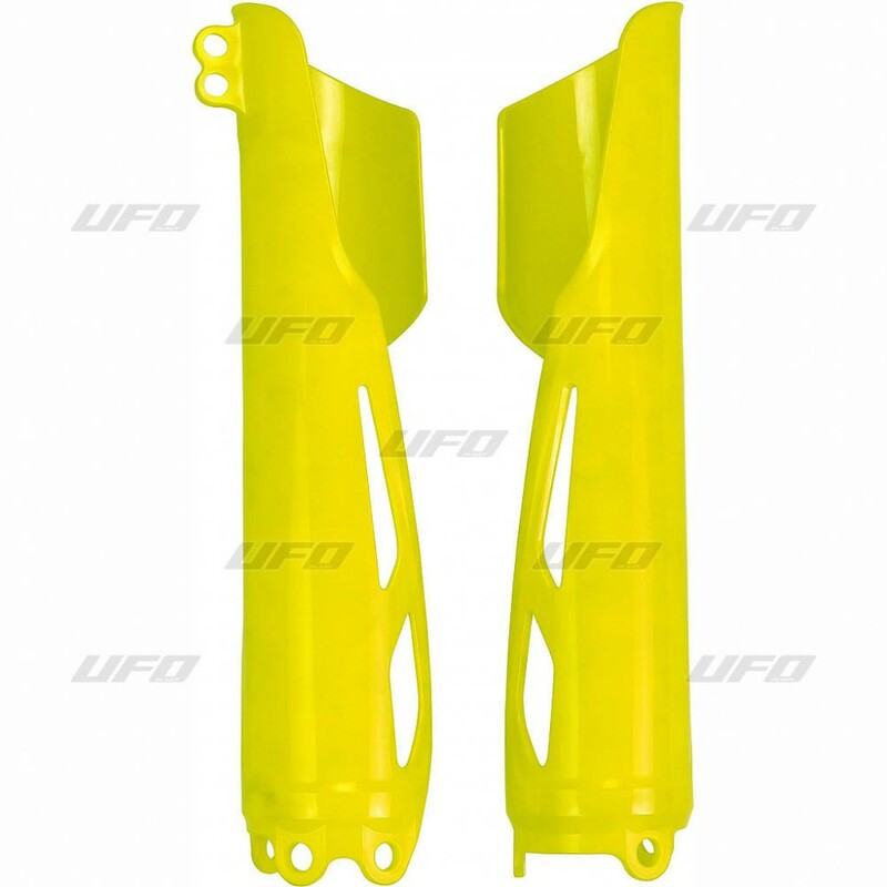 Protection de Fourche Jaune Fluo UFO pour Honda CRF250R (19-21)