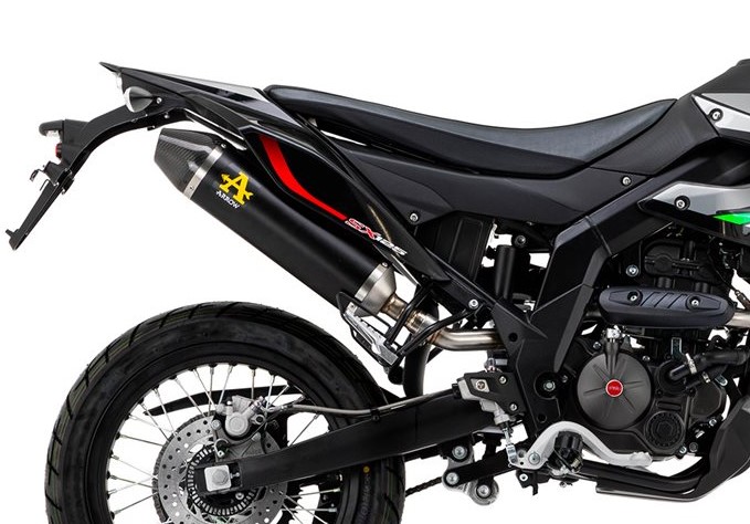 Silencieux ARROW Thunder Embout Carbone pour Aprilia SX 125 (21-24)