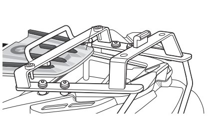 Support Top Case Shad BMW F650 GS (04-07) G650 GS (11-17)