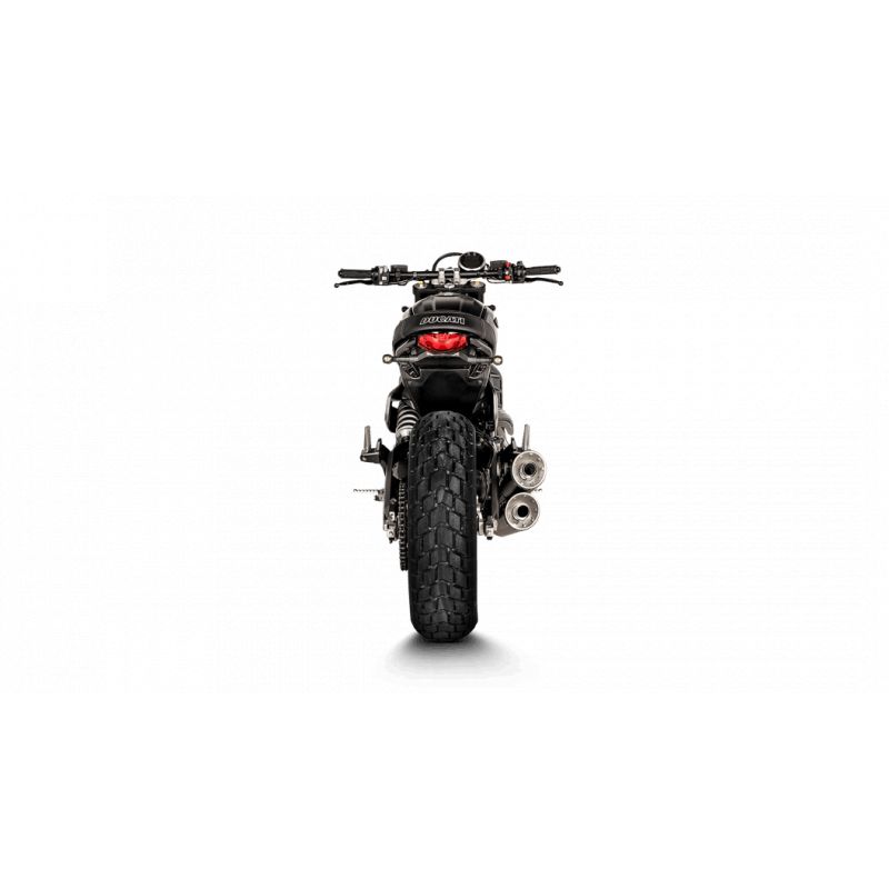 Silencieux Akrapovic Titane Non Homologué pour Ducati Scrambler 800 (21-22) S-D8SO6-ISSSBL