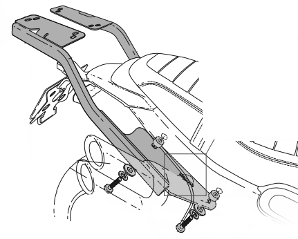 Support Top Case Shad pour Benelli Leoncino 800 /  Trail (21-22)