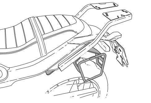 Support sacoches latérales Shad "Side Bag Holder" pour Benelli Leoncino 800 / Trail (21-22)