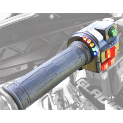 Poignées et Pouce Chauffant KOSO Quad 130mm