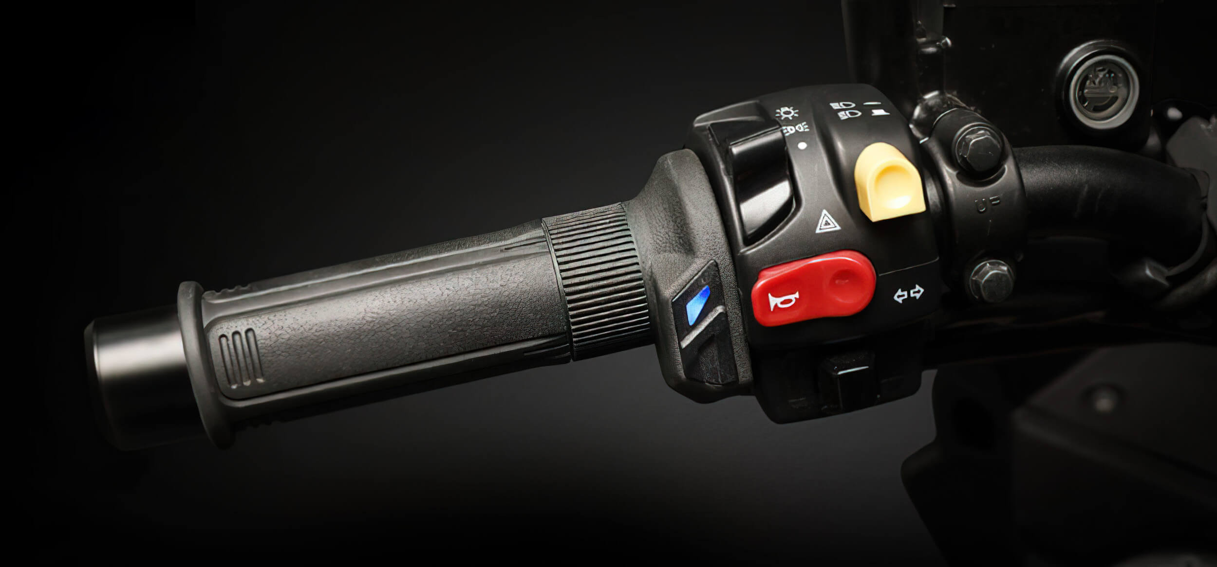 Poignées Chauffantes Moto KOSO HG-13 120mm