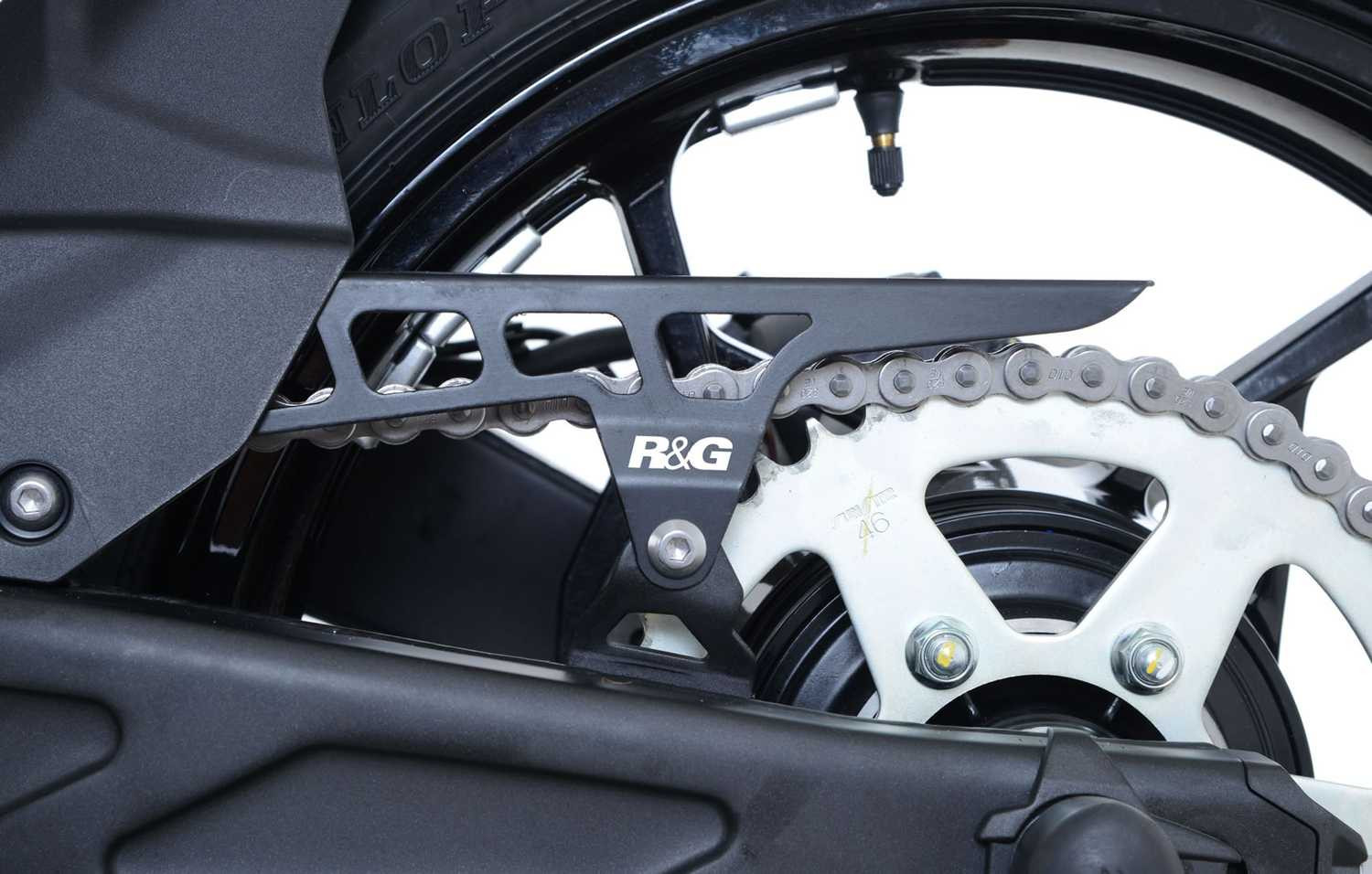 Protection de Chaîne Noir R&G pour Kawasaki Ninja 650 (17-22)