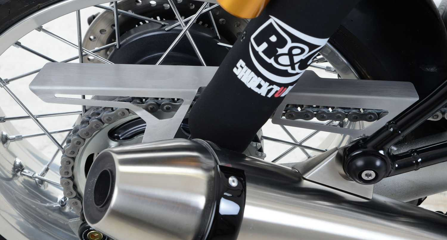 Protection de Chaîne Noir R&G pour Triumph Thruxton 1200 R (16-18) - CG0010SI
