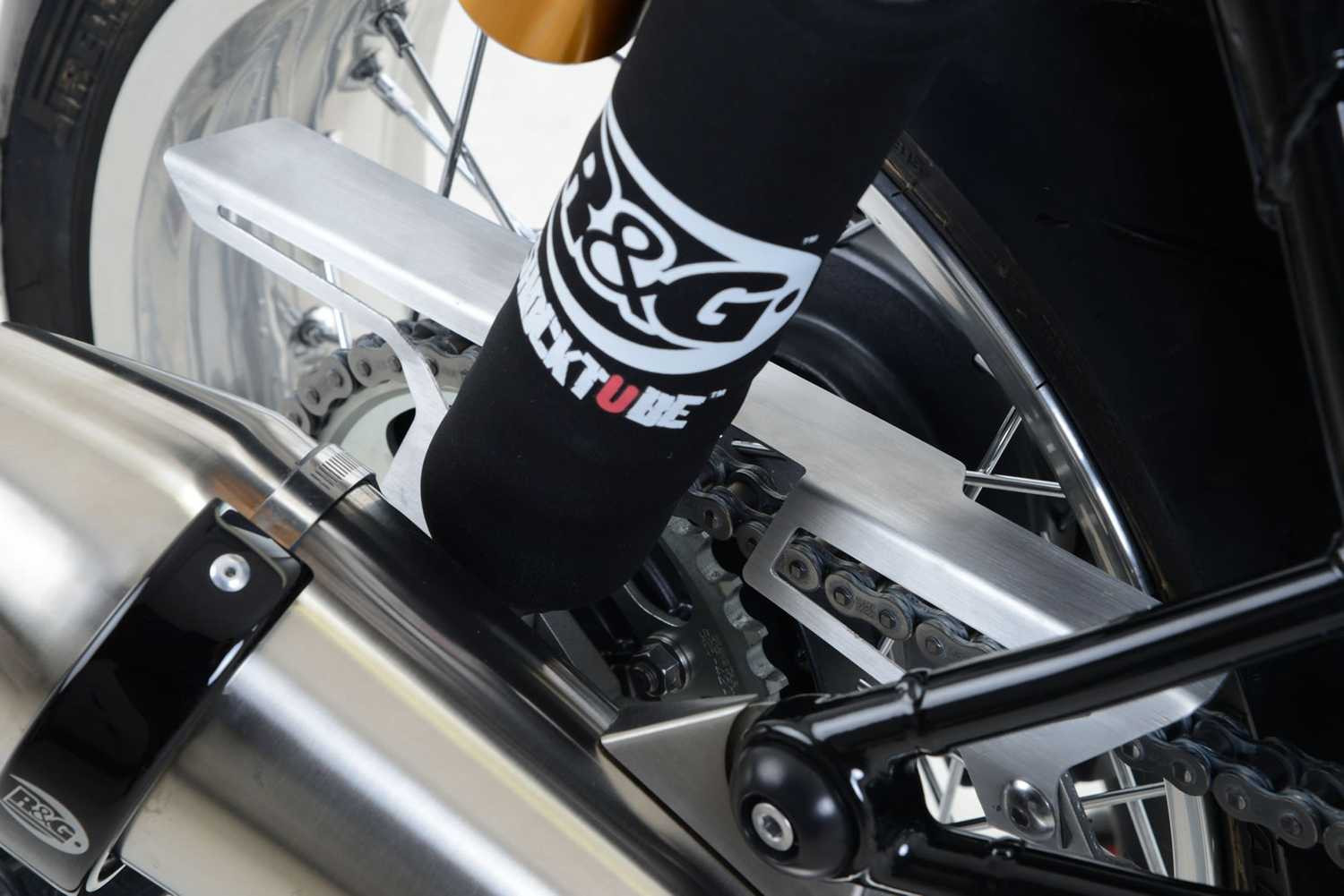 Protection de Chaîne Noir R&G pour Triumph Thruxton 1200 R (16-18) - CG0010SI