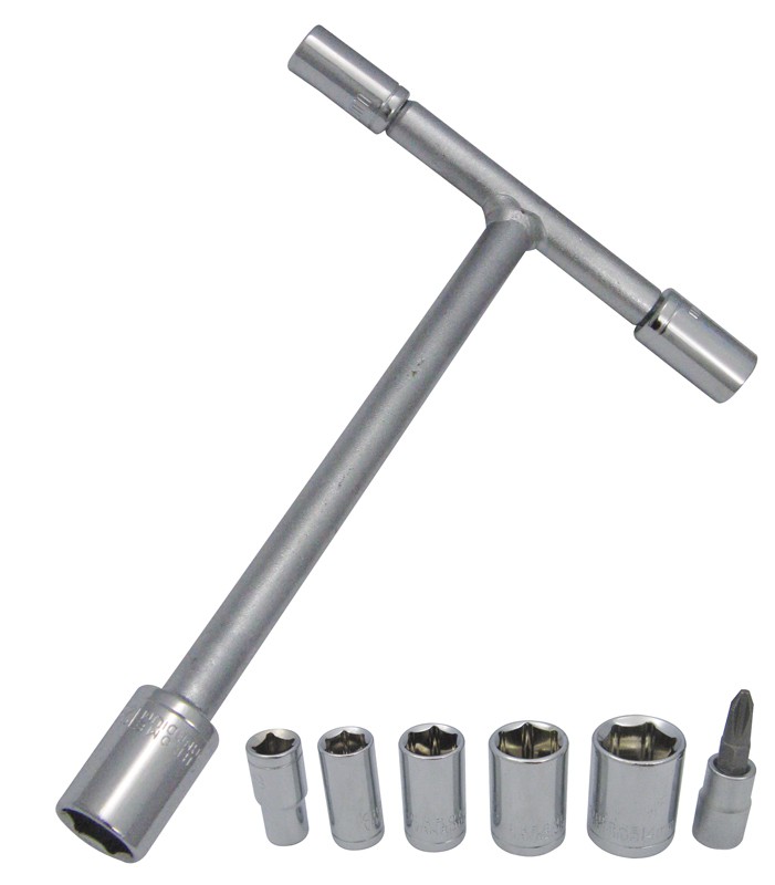 Clé en T à Douilles Moto