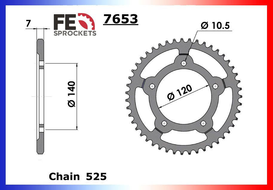 Kit Chaine Moto FE pour Suzuki 1050 V-Strom (20-22)