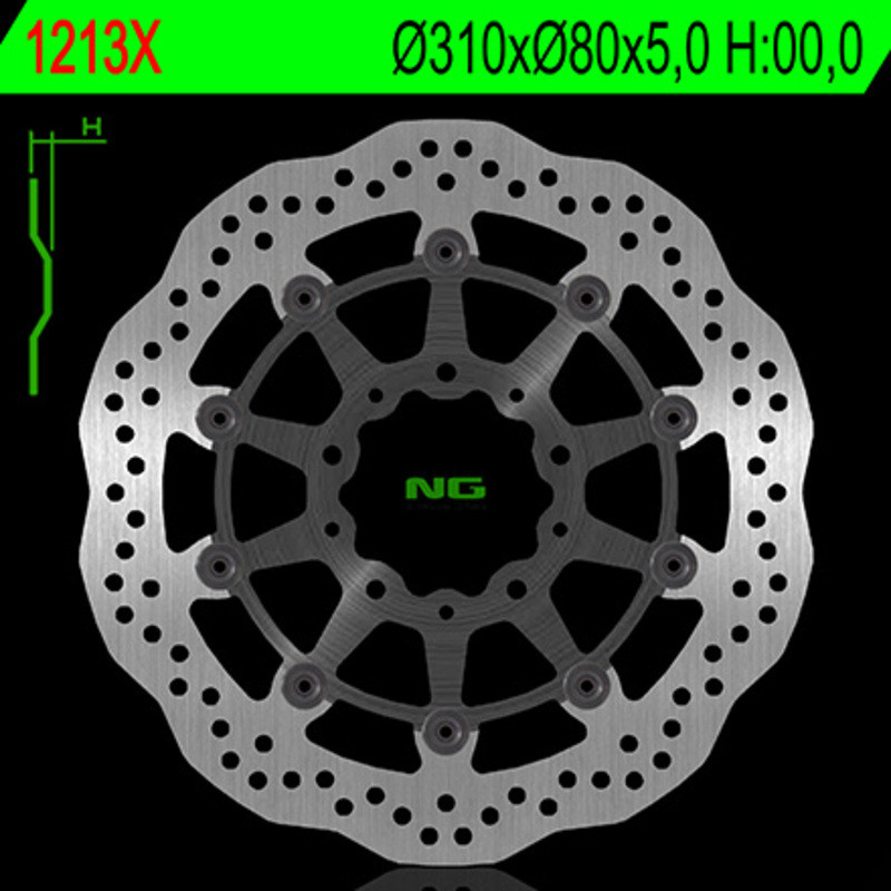 Disque de Frein Moto NG Brake Wave  pétale Avant pour Versys 1000 (15-24) 1213X