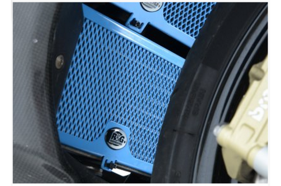 Protection de Radiateur d'Huile Alu Bleu R&G pour BMW S 1000 RR (10-18) HP4 (09-14) - OCG0005BLUE