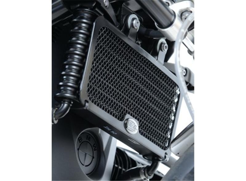 Protection de Radiateur d'Huile Alu R&G pour BMW R 1200 Nine-T (14-18) - OCG0019BK