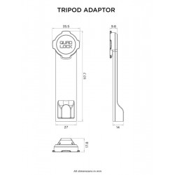 Adaptateur de trépied Quad Lock