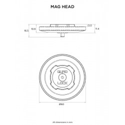 Tête Standard Quad Lock MAG