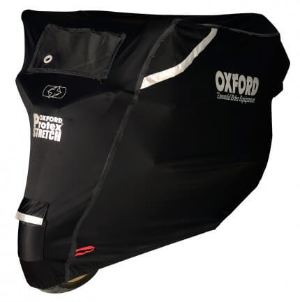 Housse Moto Oxford Stretch Protex Outdoor Noire Taille M