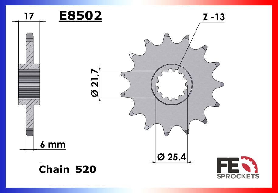 Kit Chaine Moto FE pour Honda CB 500 X (13-18)
