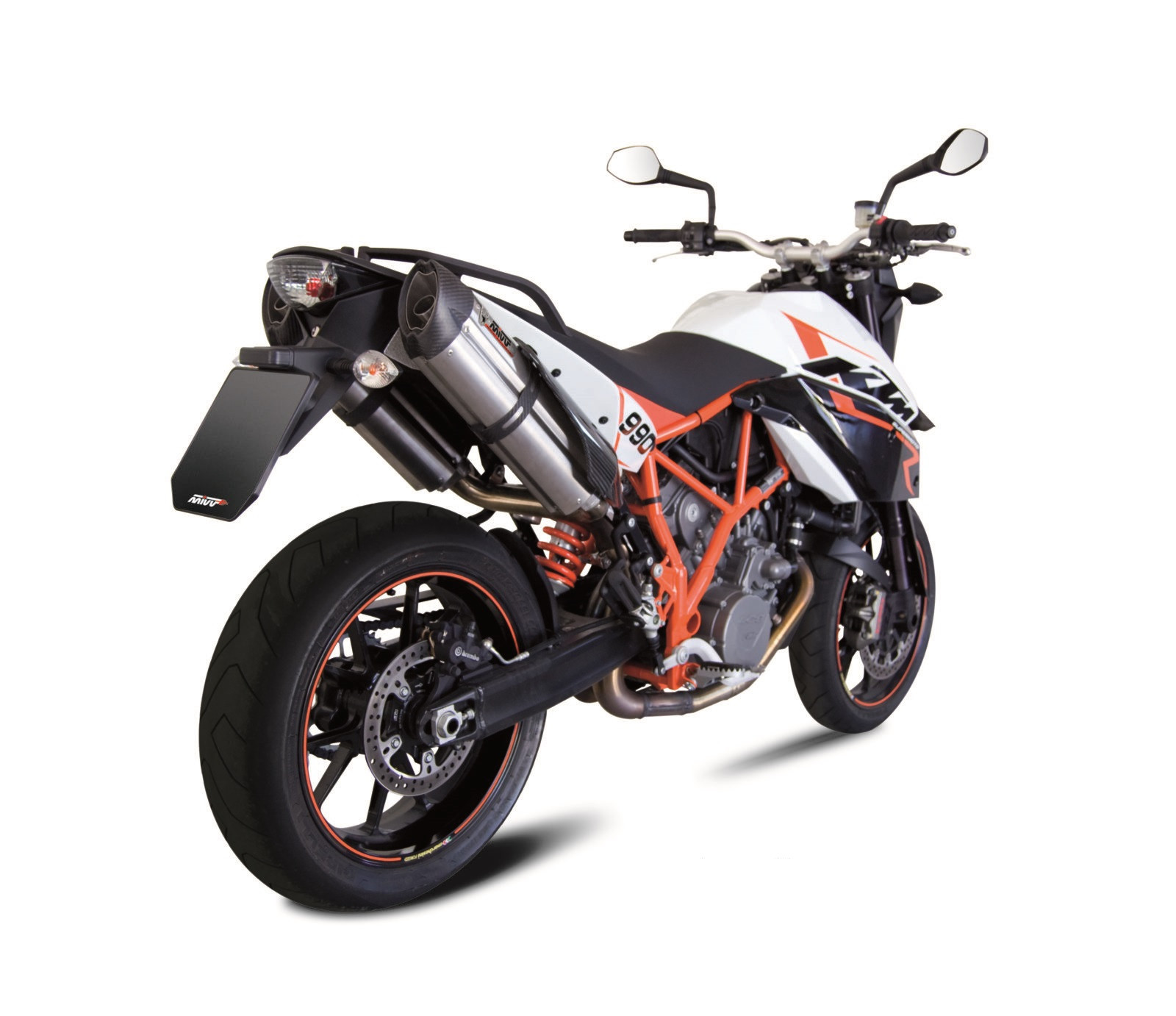 Double Silencieux MIVV Suono pour KTM 990 SMR (07-13) - 00.73.KT.005.L7