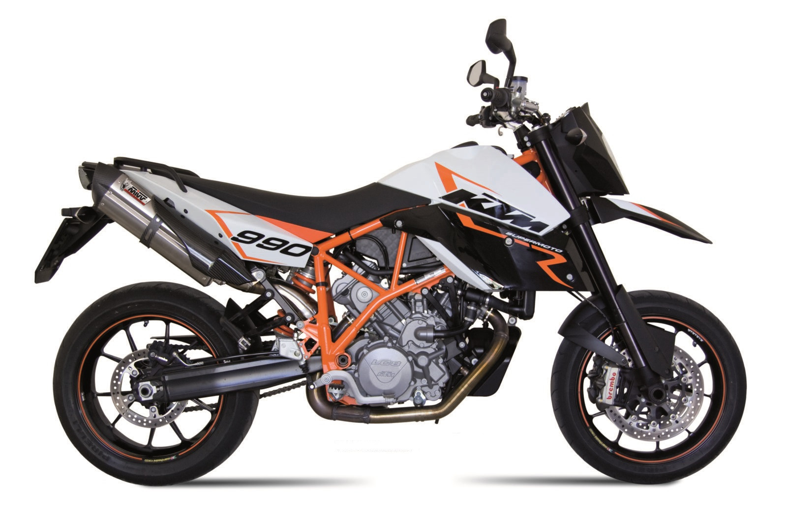 Double Silencieux MIVV Suono pour KTM 990 SMR (07-13) - 00.73.KT.005.L7