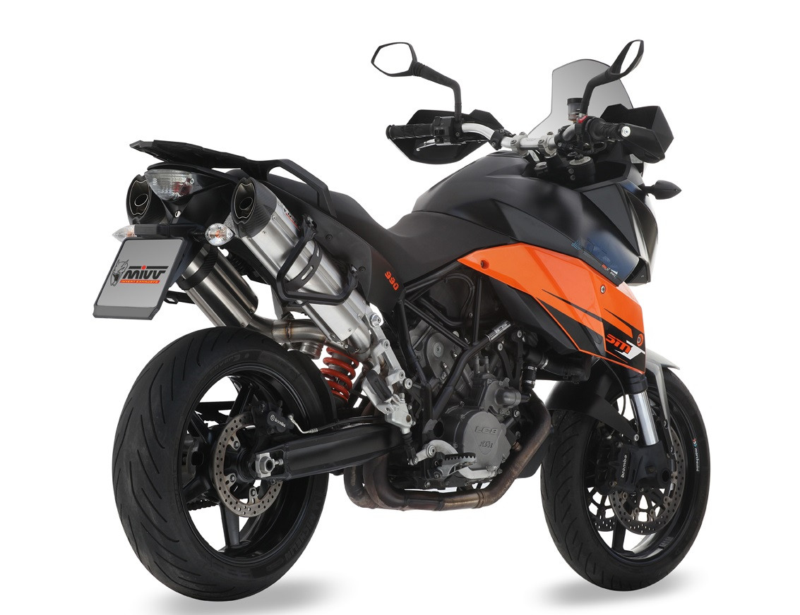 Double Silencieux MIVV Suono pour KTM 990 SMT (09-13) - 00.73.KT.013.L7