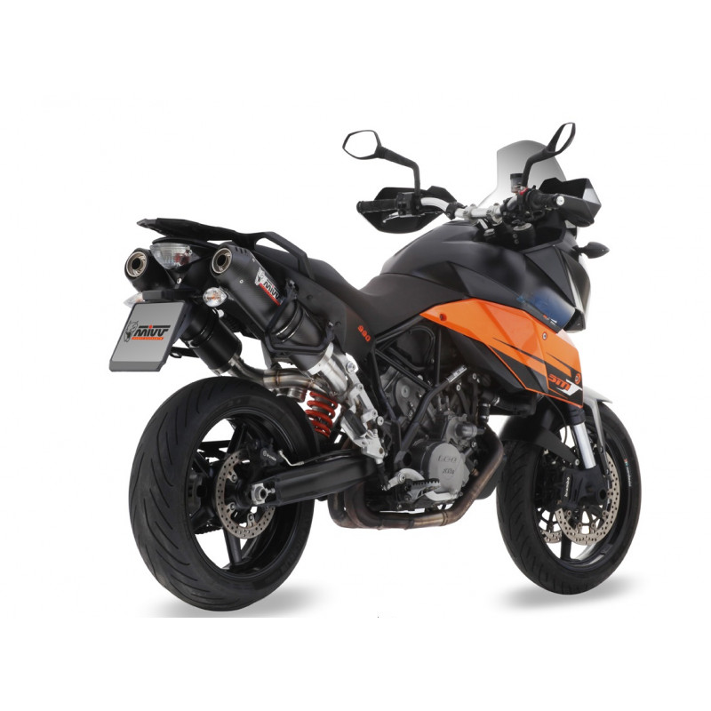 Double Silencieux MIVV Oval pour 990 SMT (09-13) - KT.013.L3C Double Silencieux MIVV Oval pour 990 SMT (09-13) - KT.013.L3C