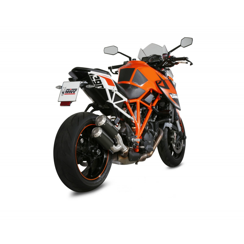 Double Silencieux MIVV MK3 pour KTM 1290 SuperDuke (14-19) - 00.73.KT.022.LM3C Double Silencieux MIVV MK3 pour KTM 1290 SuperDuke (14-19) - 00.73.KT.022.LM3C