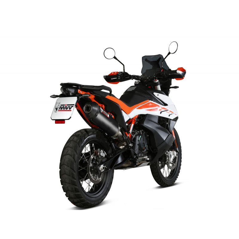 Silencieux MIVV Oval pour KTM 790 Adventure et R (19-24) - KT.021.LEC Silencieux MIVV Oval pour KTM 790 Adventure et R (19-24) - KT.021.LEC