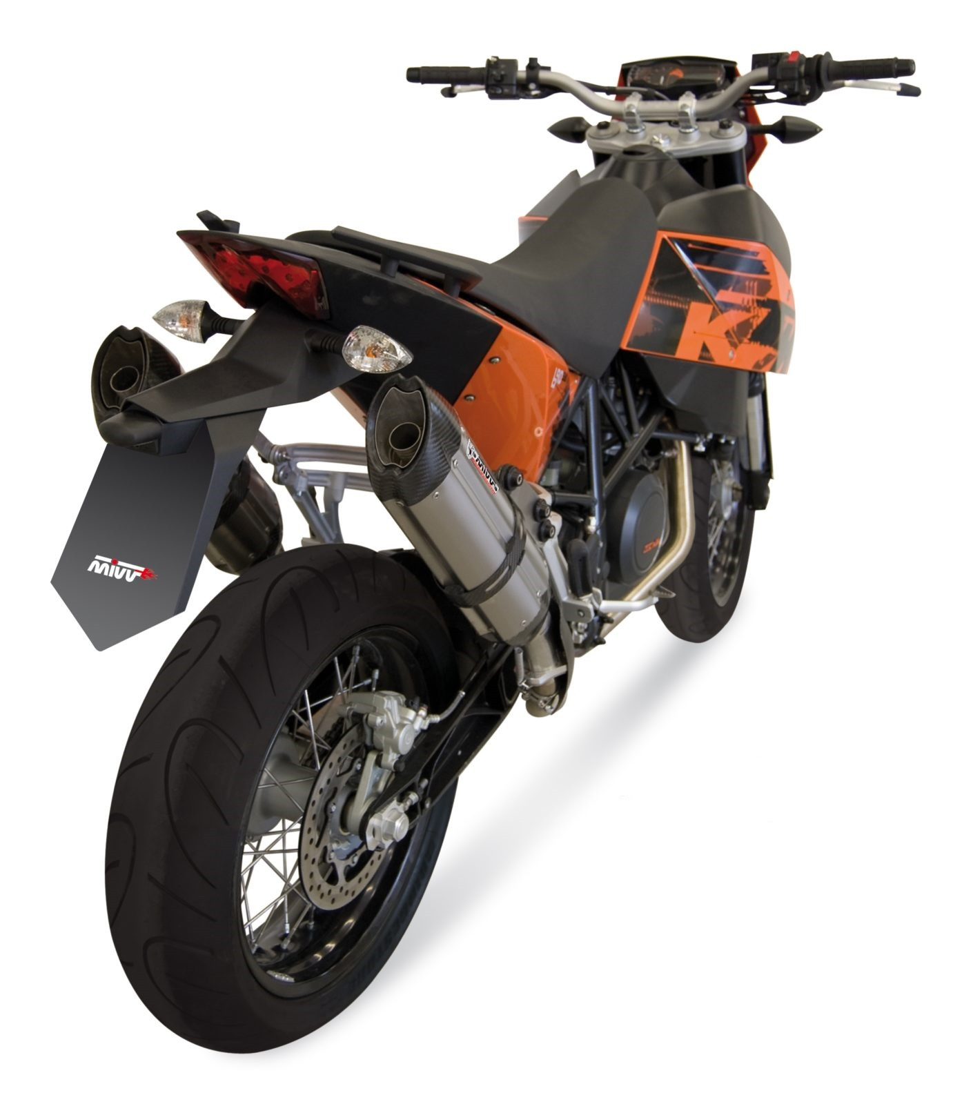 Double Silencieux MIVV Suono pour KTM 690 SMR (07-12) - 00.73.KT.003.L7